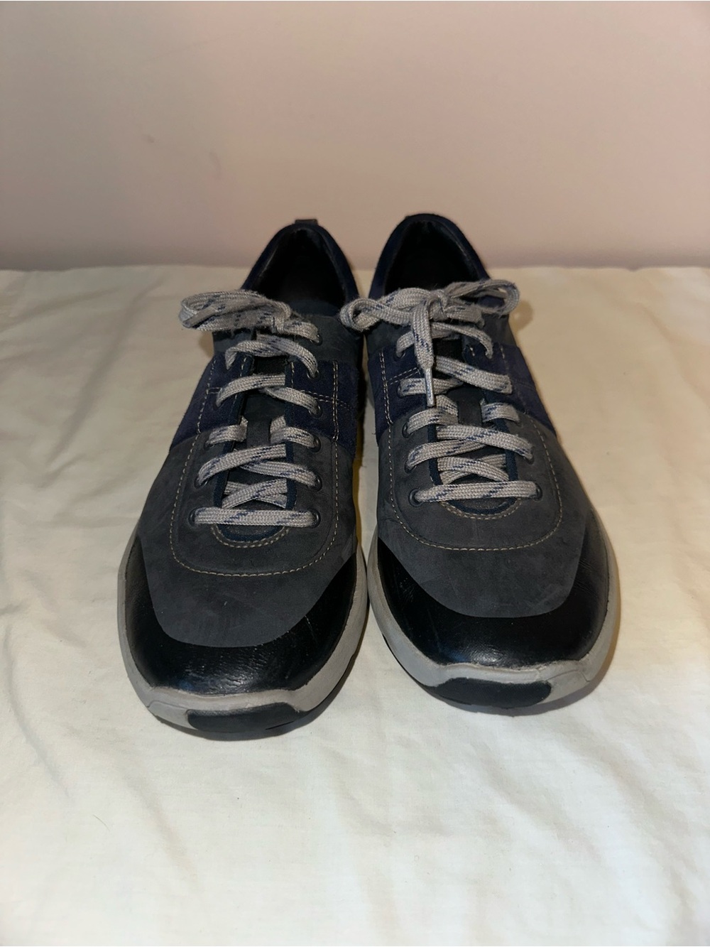 Clarks Unstructured WaveWalk Wave.Andes Navy Waterproof Walking Shoes